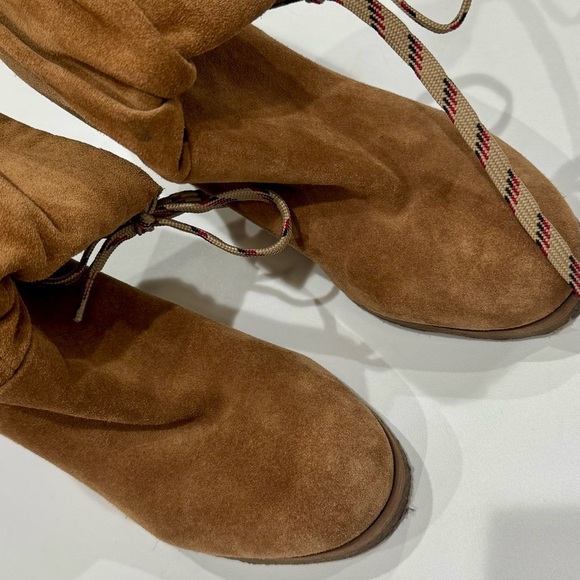 See by Chloe’ suede ruched slouchy tie lace chunky heel ankle boot ❤️ - Picture 7 of 12